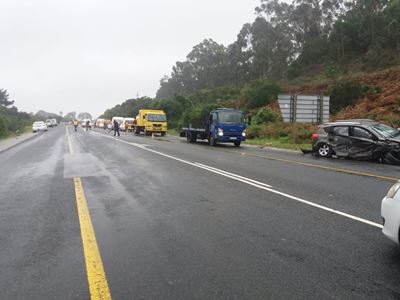 Accident on the N2 just outside Sedgefield