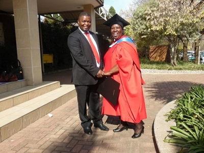 Matiwane graduates with a doctorate