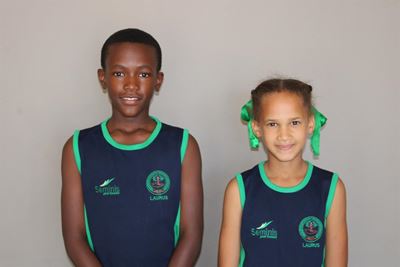 Atlete van Laerskool Laurus in Eden-atletiekspan
