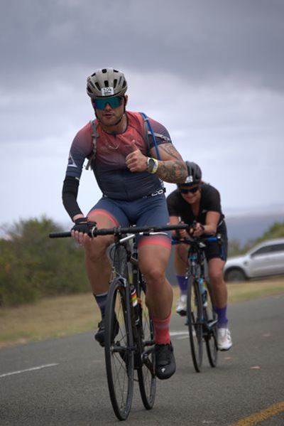 Para-athlete completes his first Ironman 70.3