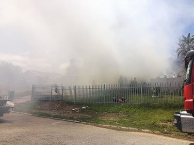 Huis brand in Denneoord