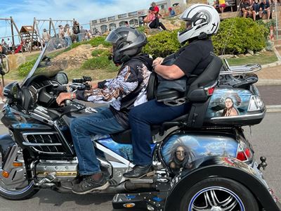 Revving engines echo in Mossel Bay during Buffalo Rally mass ride