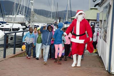 Kids enjoy early Christmas at Waterfront