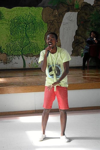 Local artists singing for youth
