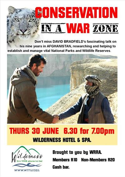 Talk on conservation in a war zone
