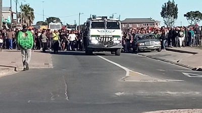 Optog in Mosselbaai onderweg 