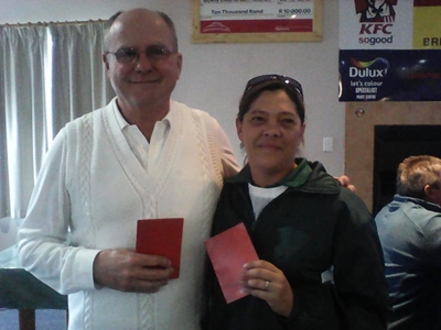Winners of Handicap Pairs bowling competition 