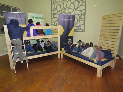 Students donate beds to Bethesda kids