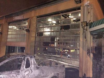 Vehicles, fire station torched in Cape Town protests