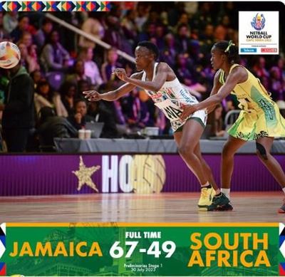 Proteas medal hopes dented by Jamaica at Netball World Cup