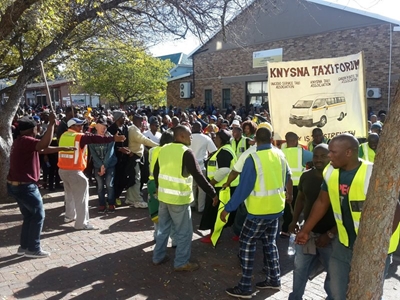 Taxi march comes to an end