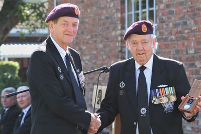 Big honour bestowed on veteran soldier