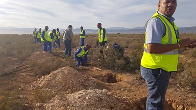 Betonheining vir stortingsterrein