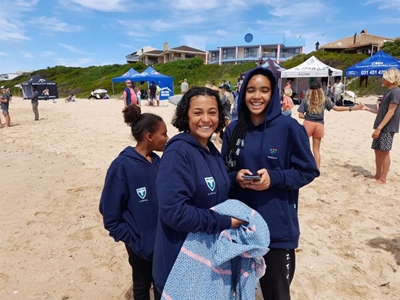 Eden surfing team on the crest of a wave at SA Junior Champs