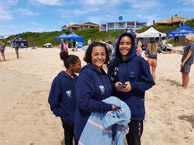 Eden surfing team on the crest of a wave at SA Junior Champs