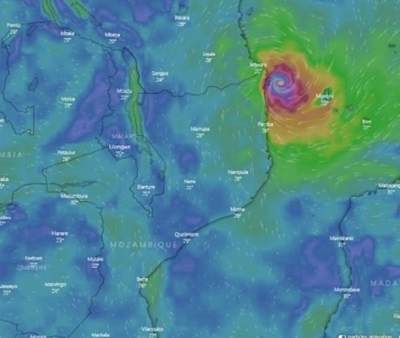 Storm heading for Mozambique could turn into Cyclone Kenneth