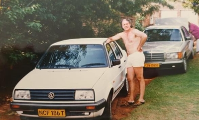 Learning to drive in dad's Jetta