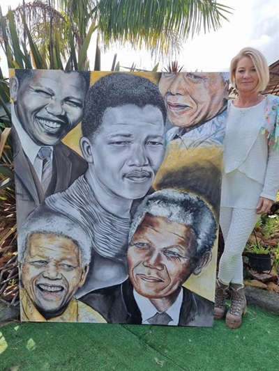 Madiba se lewe op skilderdoek vasgevang