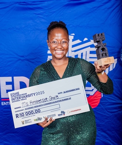 Studentpreneur Amohetsoe Shale is a girl on fire; she won the Top Student Womanpreneur Award