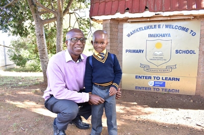 Excitement on first day at Imekhaya Primary