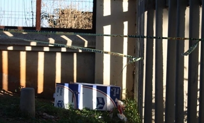 Schoolchildren spotted playing with abandoned IEC ballot boxes in Mamelodi