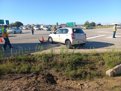 Accident at airport crossing