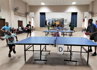 Tafeltennisballe bons weer