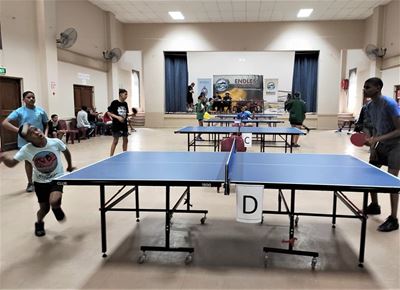 Tafeltennisballe bons weer