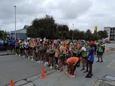 Atlete hardloop te heerlik