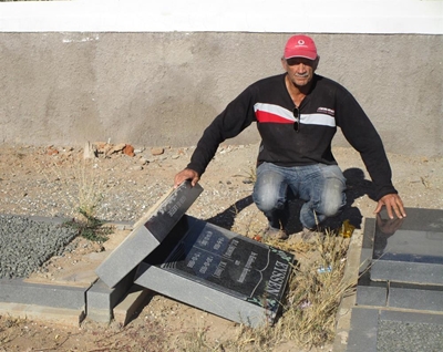 Heartache over grave vandalism