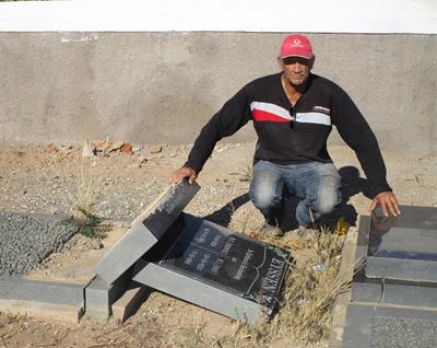 Heartache over grave vandalism