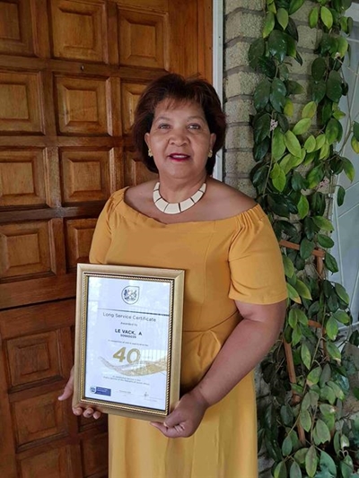 Vereer vir 40 jaar diens