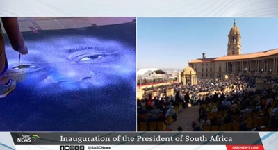 Huge crowd at Union Buildings to witness pomp and ceremony of the inauguration