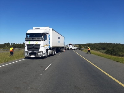 Unidentified man hit by truck on N2