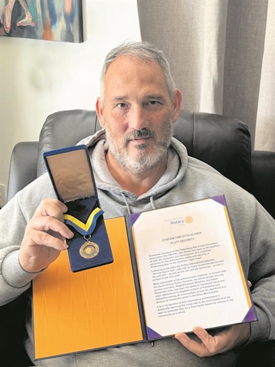 Top Rotary award for Olivier
