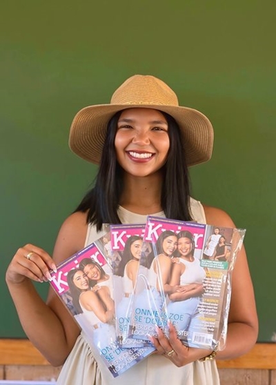 Aberdeen-vrou pryk op Kuier-voorblad as Suidooster-lookalike