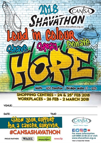 'Get loud in colour and give hope'