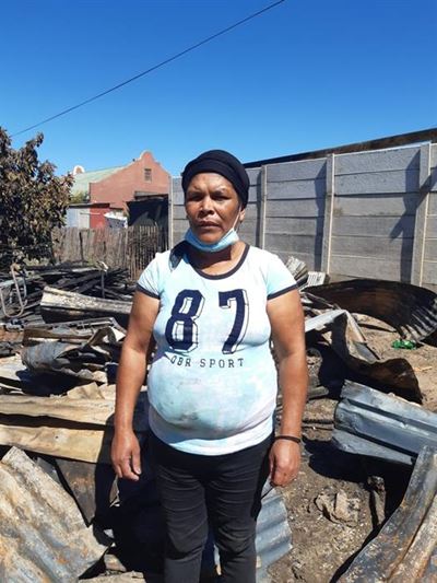 Vlamme verwoes struktuur