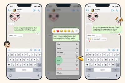 Typo? Don’t stress – You can now edit sent WhatsApp messages