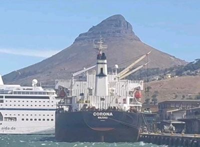 Ship called ‘Corona’ now in quarantine in Cape Town with suspected Covid-19 infection