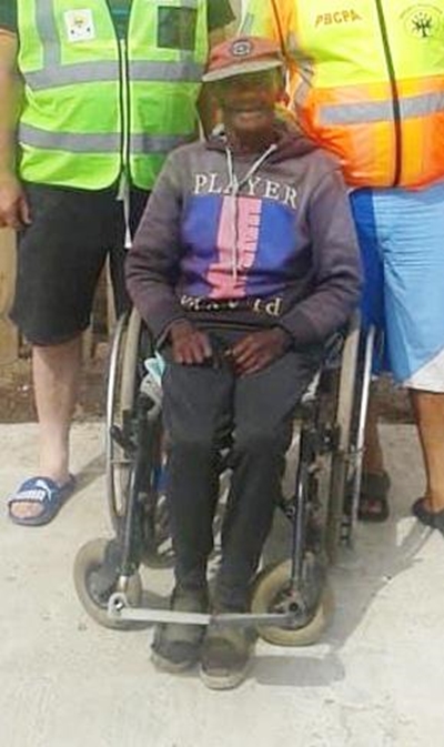 Oom Soppie's wheelchair retrieved