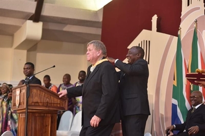 William Smith honoured with National Order