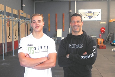 Young gun CrossFitting with the big boys