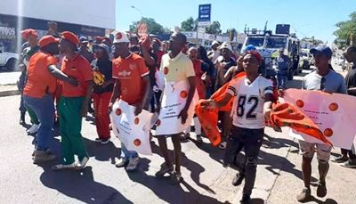 EFF-protesoptog in volle swang