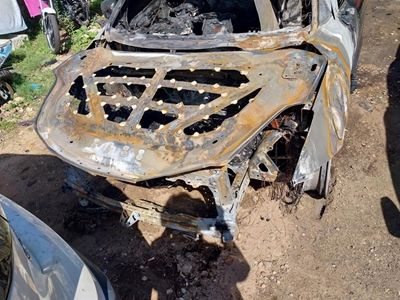 Cars burnt to a crisp in Old Place