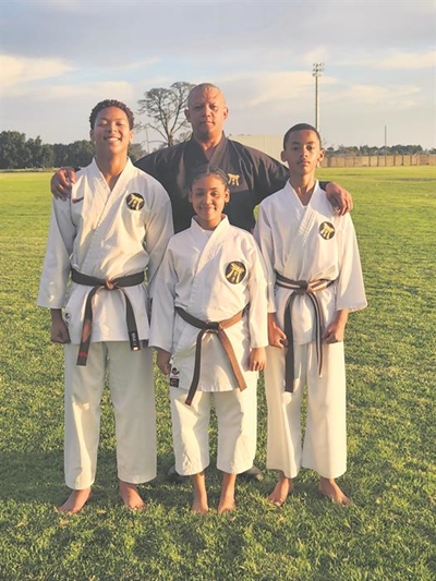 Brown belt grading for Karate Zen George