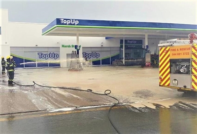 Fuel spill leads to road closure