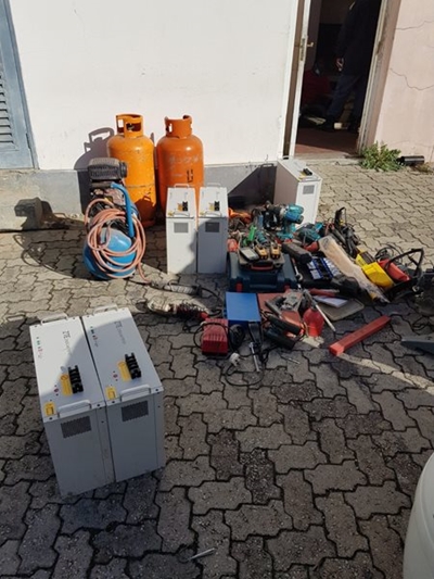 Two arrested for cell tower battery theft