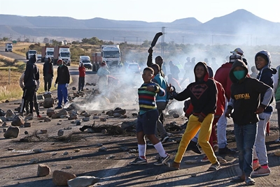 Protesters demand basic human rights