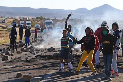 Protesters demand basic human rights